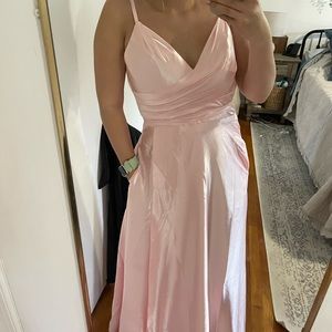 Pink dress size Blush size 10 Satin